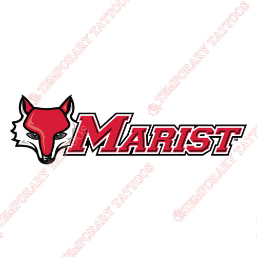 Marist Red Foxes Customize Temporary Tattoos Stickers NO.4953